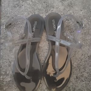 Stuart Weitzman jelly thong sandal